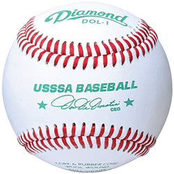 Diamond Usssa Dol-1 Leather Baseballs 12 Ball Pack