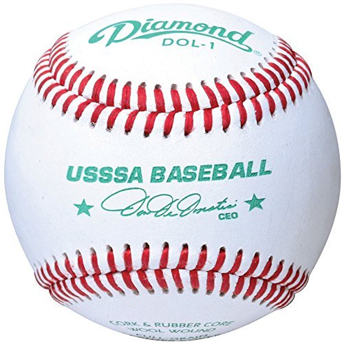 Diamond Usssa Dol-1 Leather Baseballs 12 Ball Pack