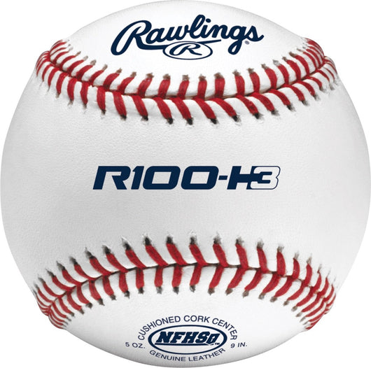 Rawlings Raised Seams Official NFHS High School Baseballs, 12 Count, R100-H3